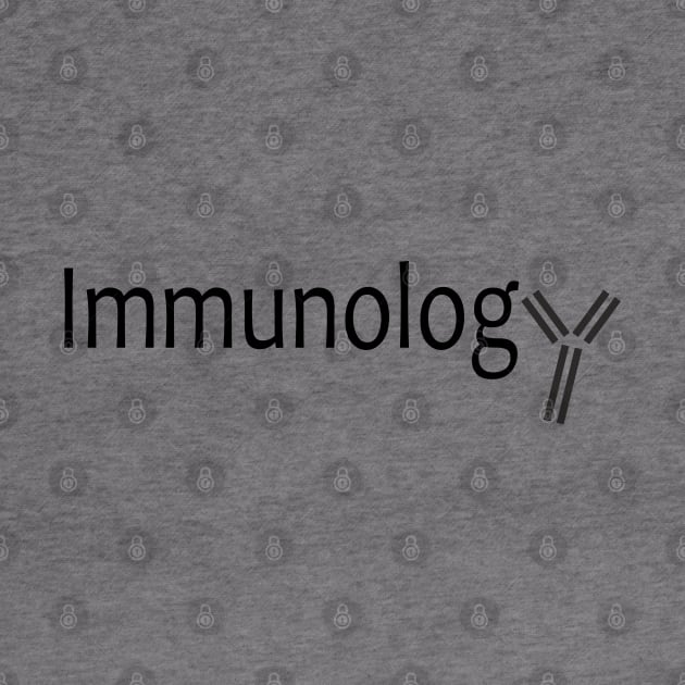 Immunology with antibody, black by RosArt100